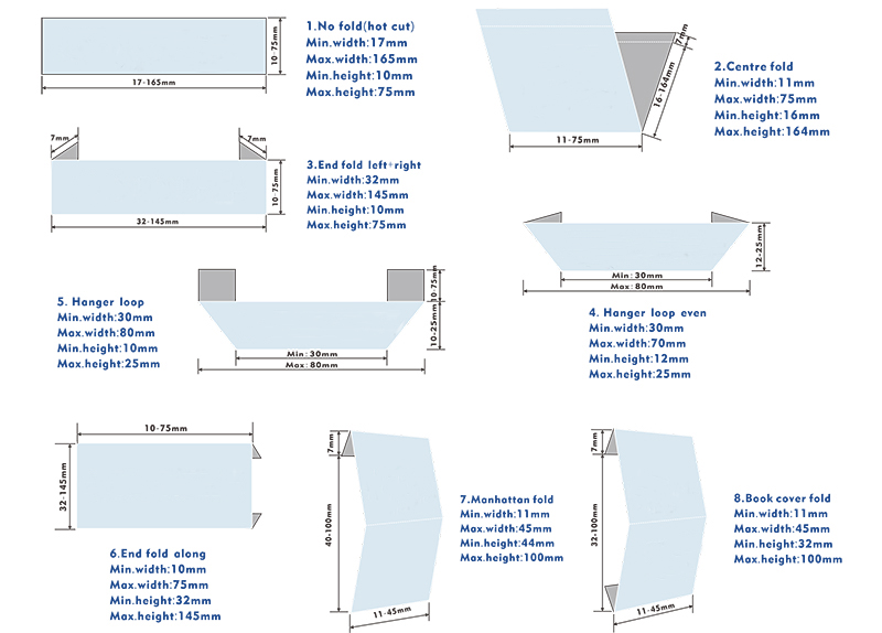 Woven Labels shape size