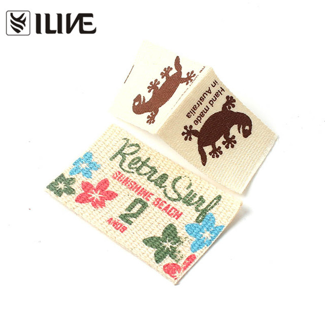 Eco-Friendly 100% Cotton Care Labels For Kids Clothes