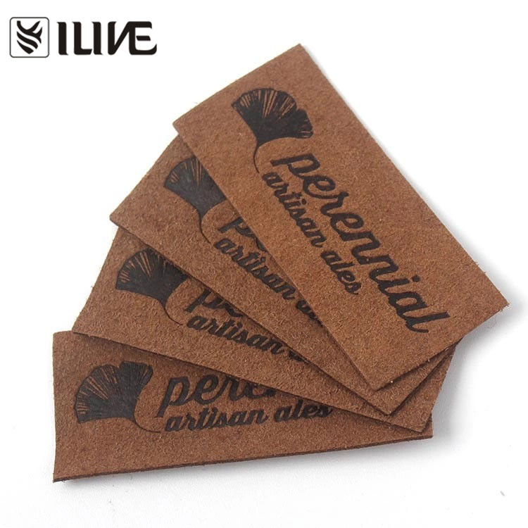 Heat Press Logo Soft Suede Patches For Hats And Bags