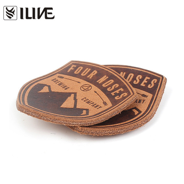  Debossed Genuine Leather Patches