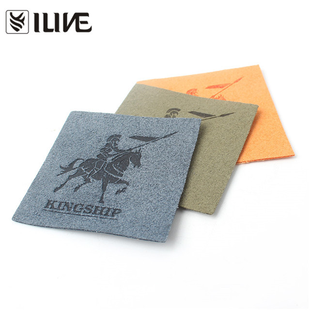 Debossed Suede Labels