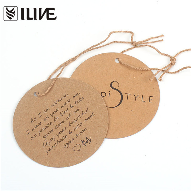 Printable Round Shape Craft Paper Price Tags